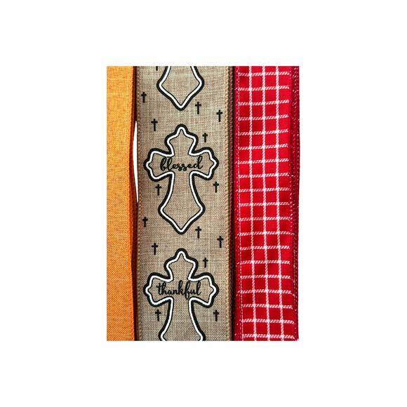 Fall in Love with Jesus Wreath Kit | Includes Sign and Autumn-Themed Ribbons - Picture 5 of 5